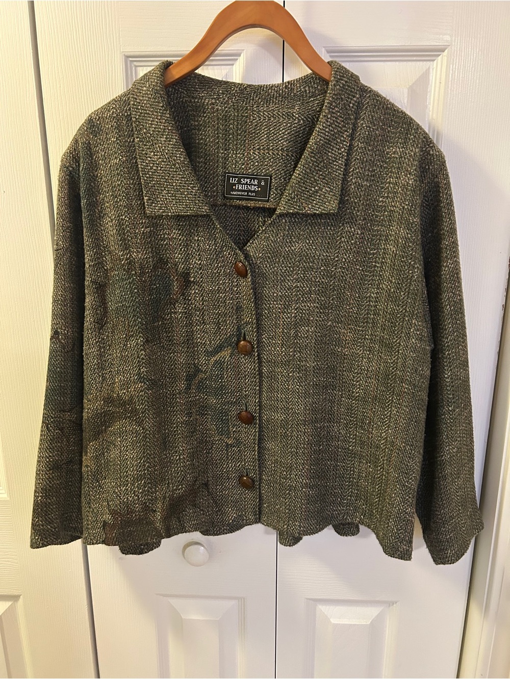 Liz Spear & Friends Handwoven Fiber Art Jacket / Blazer
